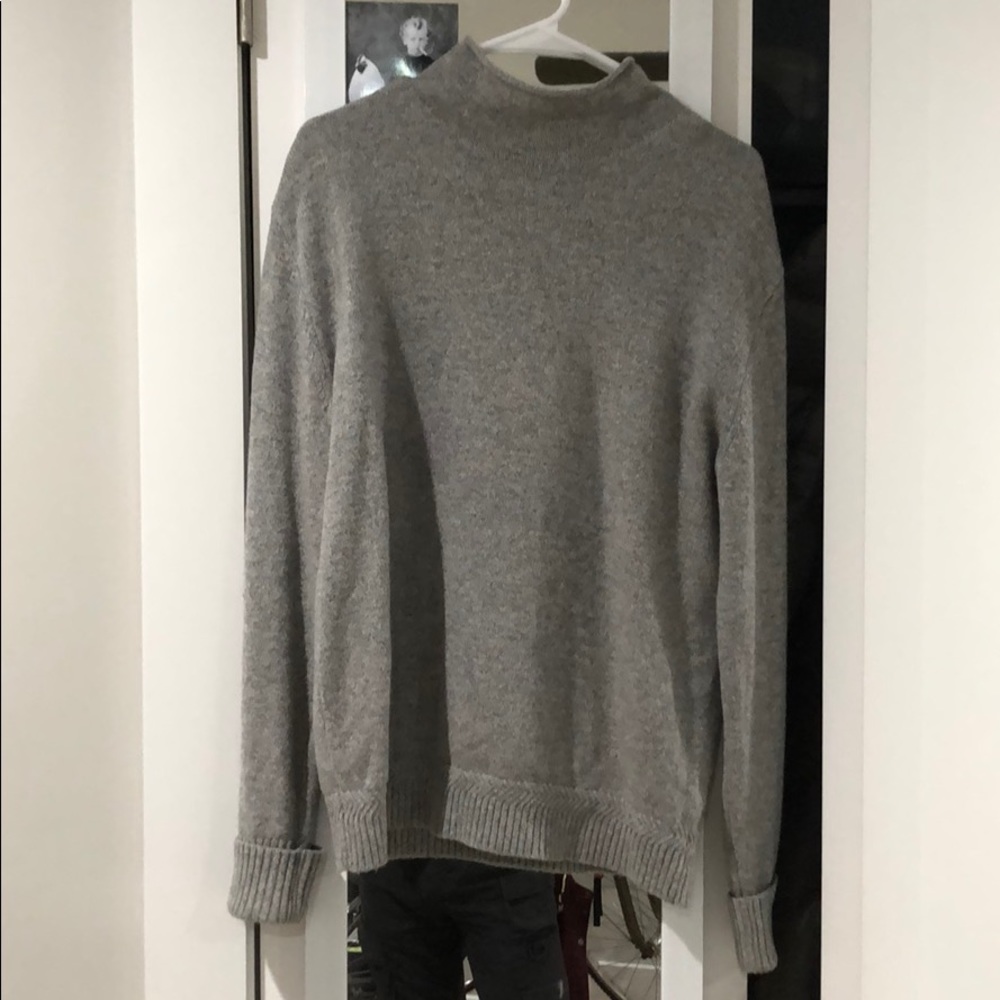 Men’s Mock Neck Wool Sweater